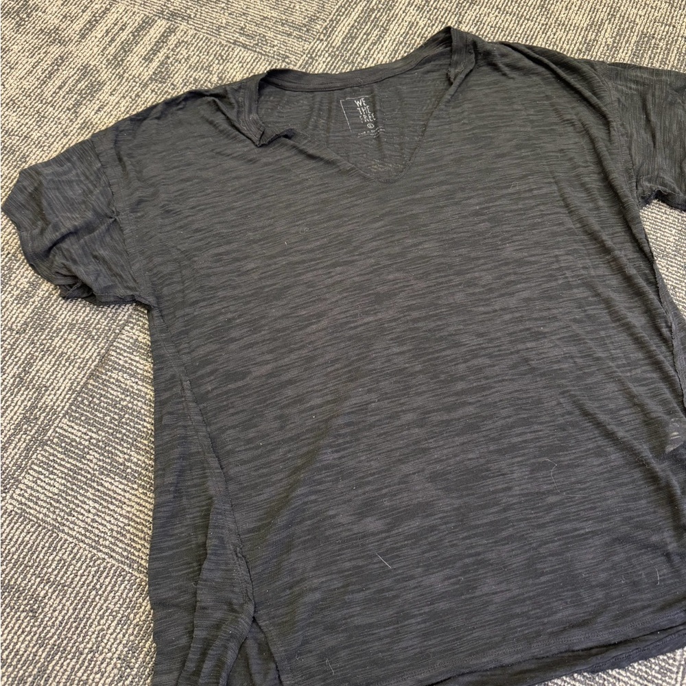 We The Free Charcoal V-Neck Tee